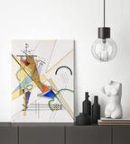 Wieco Art Canvas Prints Gewebe 1923 by Wassily Kandinsky Classic Art Reproductions Canvas Wall Art for Home Decoration