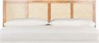 SAFAVIEH Home Collection Vienna Natural Cane King Headboard Platform