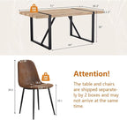 Dining Table Set for 8，Dining Room Table Set for 8，71'' Kitchen Table and Suede Nap Fabic Chairs Set of 8，8 Chair Dining Table Set for Kitchen Dining Room