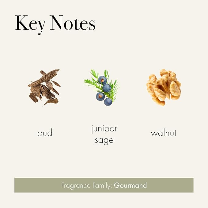 LAFCO New York Signature Candle, Sage & Walnut - 15.5 oz - 90-Hour Burn Time - Reusable, Hand Blown Glass Vessel - Made in The USA