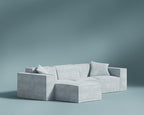 ROVE LAB M1 Modular Sectional Sofa with Ottoman, Sofa in a Box, Modular Couch, Spill-Resistant,Sustainable, Stylish, Modern Sectional Couch for Living Room with SmartFoam Comfort