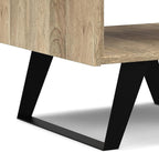 SIMPLIHOME Lowry Modern Industrial 22 inch Wide Metal End Side Table in Natural for The Living Room and Bedroom