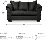 Signature Design by Ashley Darcy 1` Loveseat, Black