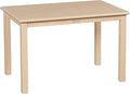 ECR4Kids 24in x 36in Rectangular Hardwood Table with 22in Legs, Kids Furniture, Antique White