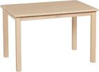 ECR4Kids 24in x 36in Rectangular Hardwood Table with 22in Legs, Kids Furniture, Antique White