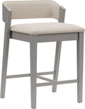 Hillsdale Dresden Wood Counter Height Stool, Distressed Gray