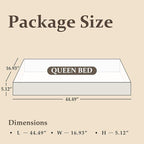 Queen Bed Frame with Headboard and Footboard, with Under Bed Storage, All-Metal Support System, No Box Spring Needed, Easy Assembly,Rustic Brown