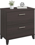 Bush Furniture 2 Drawer Lateral File Cabinet, Letter and Legal-Size Document Storage for Home or Professional Office, Somerset Collection, Storm Gray