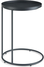 SIMPLIHOME Monet Industrial 18 inch Wide Metal Accent Side Table in Black, Fully Assembled for the Living Room and Bedroom