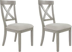 Signature Design by Ashley Parellen Modern Farmhouse Upholstered Dining Chair, Set of 2, Gray