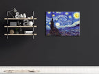 Wieco Art Starry Night Abstract Canvas Prints Wall Art of Van Gogh Famous Artwork Modern Gallery Wrapped Classic Sky Star Pictures Artwork for Living Room Home Office Decorations