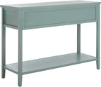 Safavieh Home Collection Aiden Barn Blue 3-Drawer Bottom Shelf Console Table