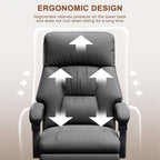 Office Chair with Leg Rest Executive Desk Chairs with Wheels High Back Computer Gaming Chairs Adjustable Reclining Ergonomic Work Chair for Home Office