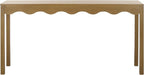 SAFAVIEH Home Collection Lilith Farmhouse French Country Desert Brown Wavy Console Table for Entryway, Living Room, Foyer