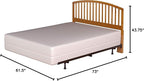 Hillsdale Carolina Headboard with Bed Frame, Full/Queen, Country Pine