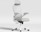 Ergonomic Office Chair-Computer Desk Chairs Comfy, Mesh High-Back Gaming Chair with Adjustable Lumbar Support & Headrest, Executive Task Chair for Adults, Comfortable for Long Hours (Gold)