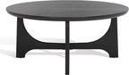 SAFAVIEH Couture Collection Sasha Contemporary Black Round Coffee Table