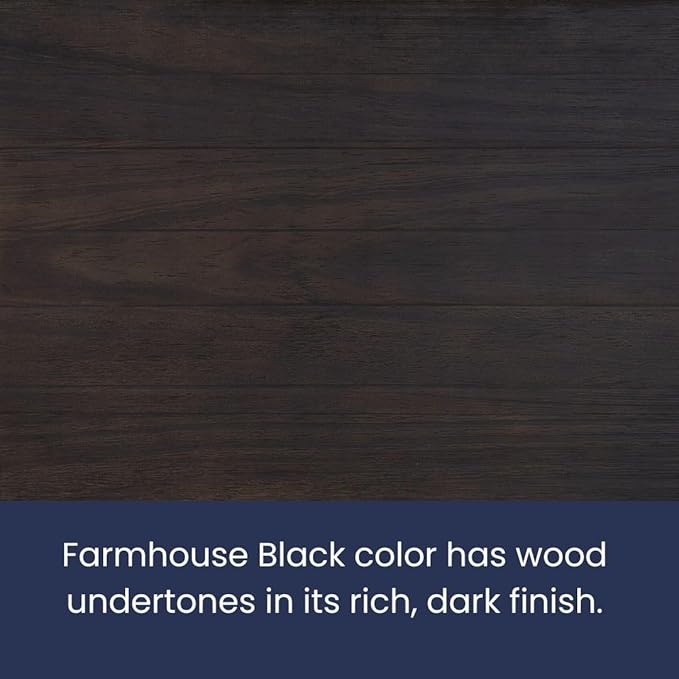 Grain Wood Furniture Montauk Solid Wood Bed, Full Size, Farmhouse Black