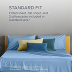 TEMPUR ProAir Sheet Set Blue Azure - Split Cal King