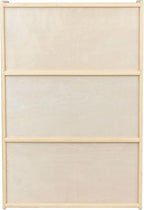 Child Three-Shelf Bookcase, 41.5”H x 24”W x 11.5”D Sturdy Birch Plywood Shelves for Daycare Storage of Books, Toys, Supplies, Smooth Natural Wood (42")