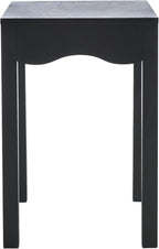 SAFAVIEH Home Collection Lilith Matte Black Square Wave Accent Table