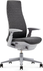 Haworth Fern Ergonomic Office Chair – Stylish and Innovative Desk Chair with Digital Knit Finish - with Lumbar Support (Heathered Grey)