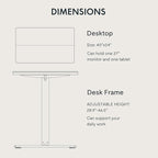 FLEXISPOT Standing Desk Electric Height Adjustable Desk with 40 x 24 Inch Splice Board, Home Office Computer Workstation, White Top + White Frame