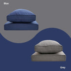 Patio Furniture Sofa Cushion Set Outdoor Living Deep Seating Cushions Thick Foam Replacement Cushion,21.7x21.7 Inch,Beige