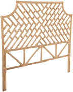 Kouboo Rattan Chippendale Headboard Twin Size Natural