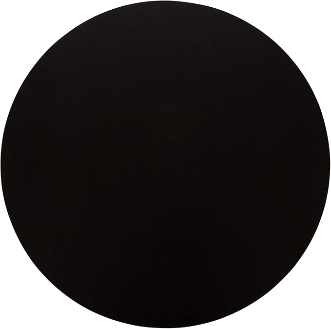 Kate and Laurel Kenzo Modern Wooden Round Side Table; 14 x 14 x 20; Black; Transitional Wood End Table for Use as Bedroom Nightstand or Living Room Accent Table
