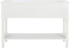 Safavieh Home Collection Haines White 4-Drawer Bottom Shelf Console Table