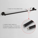 BGL Bathroom Hardware Set Oil-Rubbed Bronze Bath Towel Bars Adjustable Expandable Bathroom Accessory Set Towel Racks 8-Pieces Wall Mount