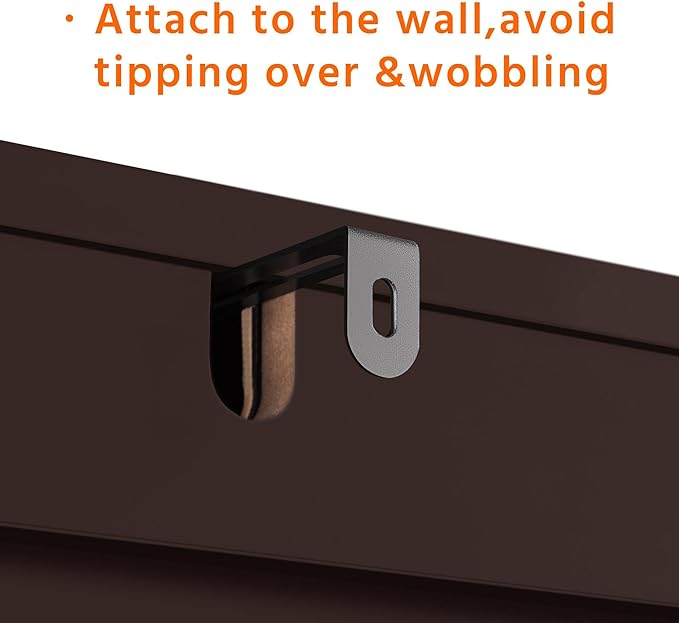 Yaheetech Over The Toilet Storage Cabinet, Free Standing Toilet Rack with Adjustable Shelves and Tempered Glass Doors for Bathroom Washroom, Espresso