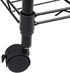 Simple Deluxe Heavy Duty 5-Shelf Storage Shelving Unit, 1250lbs Loading Capacity, 29.92" D x 13.98" W x 61.09" H, Black