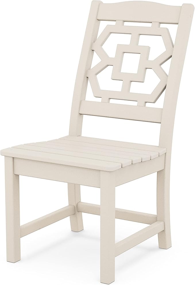 Martha Stewart by POLYWOOD® Chinoiserie Dining Side Chair in Sand