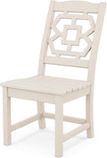 Martha Stewart by POLYWOOD® Chinoiserie Dining Side Chair in Sand