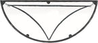 SAFAVIEH Couture Collection Isabellina Black & Clear Glass Half Moon Console Table