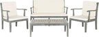 SAFAVIEH 4-Piece Outdoor Collection Fresno Patio Set