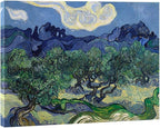 Wieco Art Olive Trees by Van Gogh Oil Paintings Reproduction Artwork Abstract Canvas Prints Wall Art Stretched and Framed Abstract Landscape Pictures Ready to Hang for Home Office Decorations