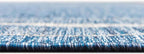 Unique Loom Outdoor Border Collection Area Rug - Soft Border (7' 10" x 10' Oval, Blue/ Ivory)