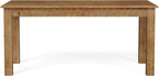 63-Inch Computer Desk, Solid Wood Home Office Desk with Sturdy Wooden Legs, Rustic Large Computer Office Table for Writing, Reading, Study, Brown
