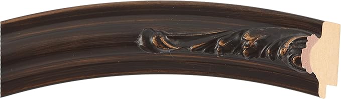 OVALCREST Oval Beveled Wall Mirror for Home Decor - Florence Style - Rubbed Bronze - 34" x 28"
