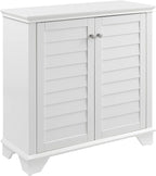 Crosley Furniture Lydia Accent Storage Cabinet, Bar, Buffet for Kitchen, Living Room, or Entryway, White