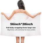 Disposable Compressed Bath Towel Tablets, 56'' x 28'' Pure Cotton Portable Disposable Hypoallergenic,Suitable for Camping, Travel, Sports, Hotel Bathroom,Beauty Salon,etc. (18 Pack)