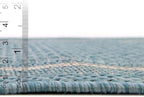 Unique Loom Outdoor Border Collection Area Rug - Soft Border (10' 8" Square, Aquamarine/ Ivory)