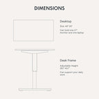 FLEXISPOT EN1 Whole-Piece Standing Desk, 48x30 Electric Sit Stand Desk for Home Office (Black Frame + Rustic Top, 2 Packages)