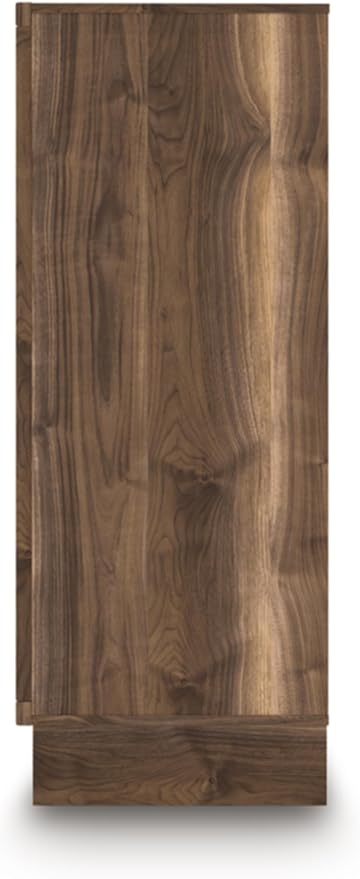 Signature Design by Ashley Darcalli Casual 5-Drawer Wide Chest with Easy Glide and Safety Stop for Bedroom, Light Brown