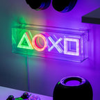Paladone PlayStation LED Neon Light - Free Standing or Wall Mountable - Game Room Accessories & Decor for Gamers