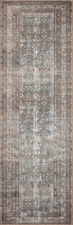 Loloi Amber Lewis Georgie Collection GER-10 Moss/Bark 7'-6" x 9'-6", .19" Pile Height, Area Rug