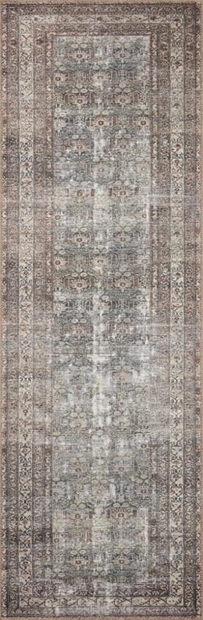 Loloi Amber Lewis Georgie Collection GER-10 Moss/Bark 7'-6" x 9'-6", .19" Pile Height, Area Rug